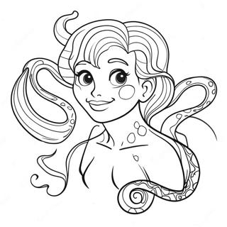 Ursula Con Tentacoli Magici Disegno Da Colorare 63244-14008