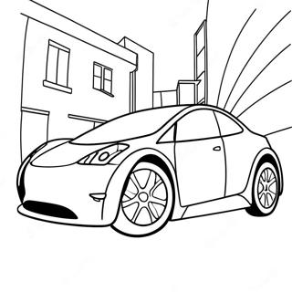 Auto Elettrica Elegante Da Colorare 64353 12963