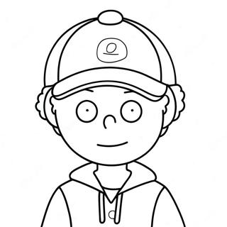 Kyle Broflovski Con Un Cappello Pagina Da Colorare 64621 13755