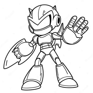 Metal Sonic In Azione Pagina Da Colorare 64703-13826