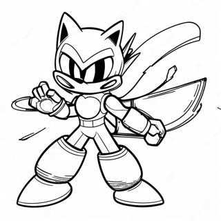 Metal Sonic In Azione Pagina Da Colorare 64703-13827