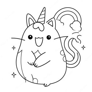 Adorabile Pusheen In Costume Da Unicorno Da Colorare 6474-150
