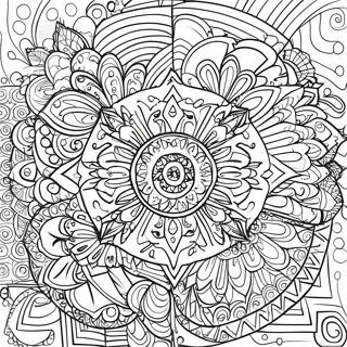 Pagina Da Colorare Con Mandala Geometrici Creativi 65077 13422