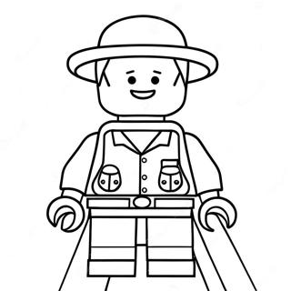 Pagina Da Colorare Del Minifigure Lego Divertente 6647-1757