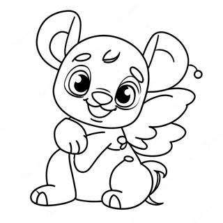 Pagina Da Colorare Di Stitch E Angel Giocosa 66632 14575