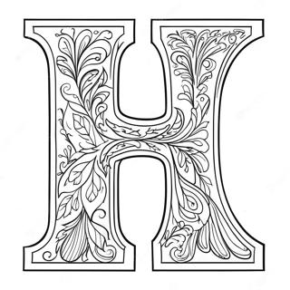 Pagina Da Colorare Della Lettera H Affascinante 67084-14681