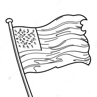 Pagina Da Colorare Del Design Creativo Della Bandiera 67336-14738