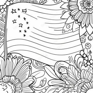 Pagina Da Colorare Del Design Creativo Della Bandiera 67336-14740