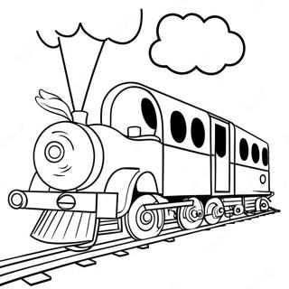 Pagina Da Colorare Del Carino Treno Che Avanza 68318-14956