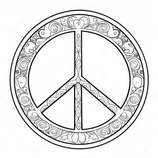 Segno Di Pace Pagine da Colorare