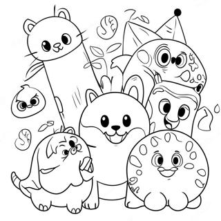 Pagina Da Colorare Degli Animali Del Mercoledi Stravagante 7102-2185