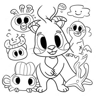 Pagina Da Colorare Degli Animali Del Mercoledi Stravagante 7102-2187