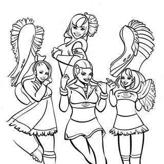 Pagina Da Colorare Delle Cheerleader Dei 49ers 71906-15772