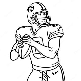 Pagina Da Colorare Di Un Giocatore Dei 49ers In Azione 71907-15774