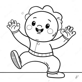 Pagina Da Colorare Di Huggy Wuggy Felice Che Ballano 71984 15838