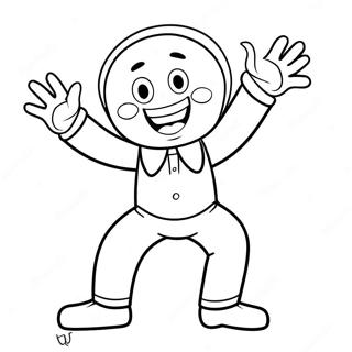 Pagina Da Colorare Di Huggy Wuggy Felice Che Ballano 71984 15840