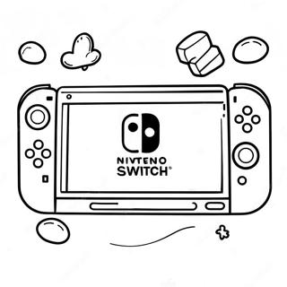 Pagina Da Colorare Di Nintendo Switch 72413-16166