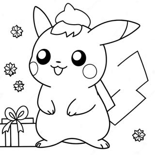 Pikachu Natale Pagine Da Colorare