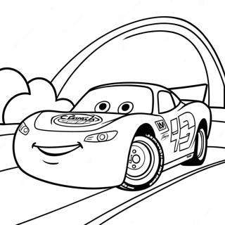 Pagina Da Colorare Di Lightning Mcqueen In Gara 7277-602