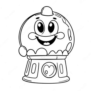 Pagina Da Colorare Di Gumball Con Un Grande Sorriso 72960 16597