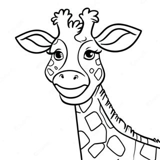 Giraffa Con Macchie Colorate Pagina Da Colorare 73137 16731