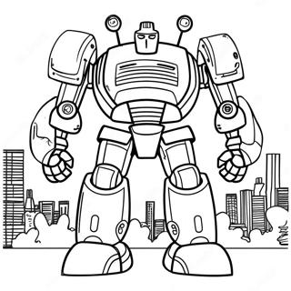 Pagina Da Colorare Del Robot Gigante 73140 16743