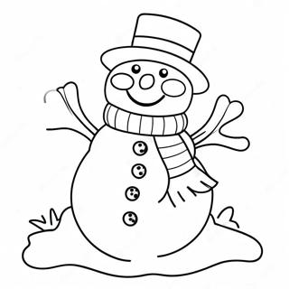 Pagina Da Colorare Pupazzo Di Neve Allegro 73549-17060