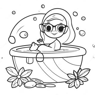 Pagina Da Colorare Di Una Giornata Spa Frizzante 73728-17196