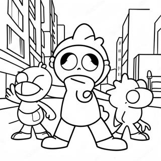 Pagina Da Colorare Di Big City Greens 74443-17745