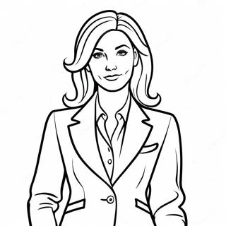 Pagina Da Colorare Donna In Affari Sicura In Completo 74549-17842