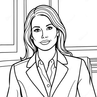 Pagina Da Colorare Donna In Affari Sicura In Completo 74549-17844