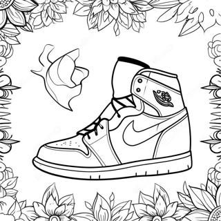 Jordan 1 Sneakers Pagine Da Colorare