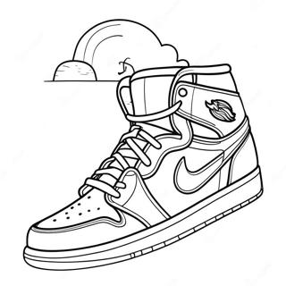 Pagina Da Colorare Sneaker Jordan 1 Retro 74906-18116