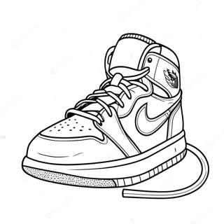 Pagina Da Colorare Sneaker Jordan 1 Elegante 74907-18117