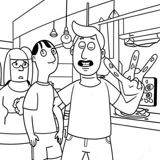 Bob's Burgers Pagine Da Colorare