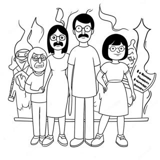 Pagina Da Colorare Divertimento Familiare Di Bobs Burgers 74931-18129