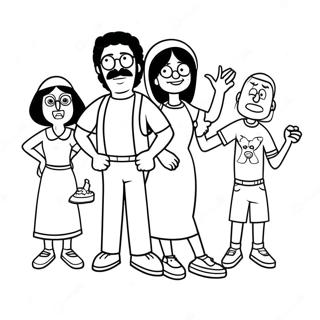 Pagina Da Colorare Divertimento Familiare Di Bobs Burgers 74931-18130