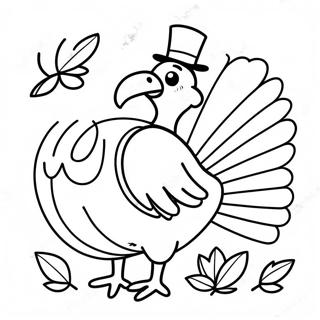 Pagina Da Colorare Del Tacchino Di Ringraziamento Allegro 75165-18314