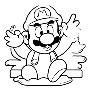 Mario Wonder Pagine Da Colorare