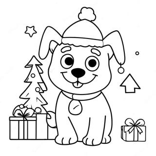 Pagina Da Colorare Di Bluey A Natale 75651-18688