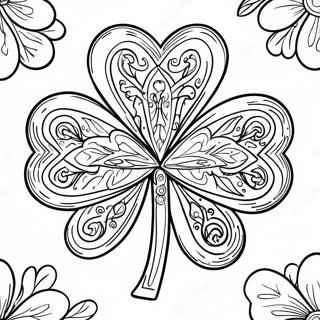 Pagina Da Colorare Quadrifoglio Fortunato 75704-18732