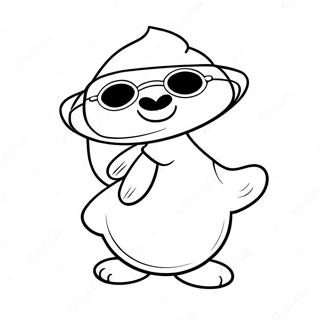 Pagina Da Colorare Feci Sciocche Con Occhiali Da Sole 75810-18817