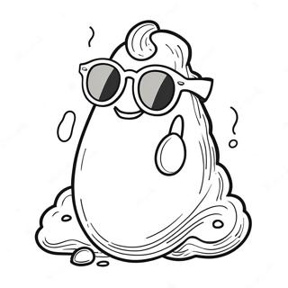 Pagina Da Colorare Feci Sciocche Con Occhiali Da Sole 75810-18818