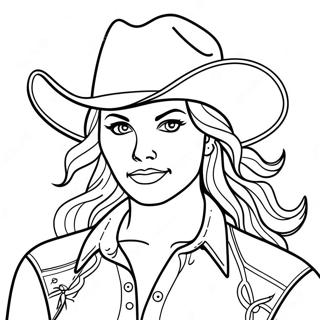 Pagina Da Colorare Cowgirl 76319-19206