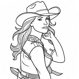 Pagina Da Colorare Cowgirl 76319-19207