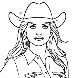 Pagina Da Colorare Cowgirl 76319-19208