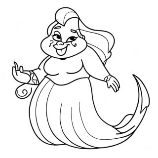 Ursula La Strega Del Mare Pagina Da Colorare 76371 19253