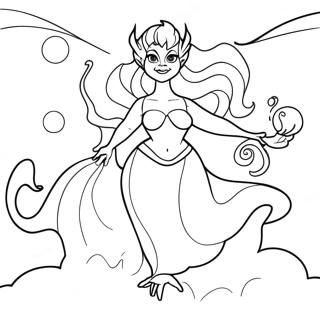 Ursula La Strega Del Mare Pagina Da Colorare 76371 19254