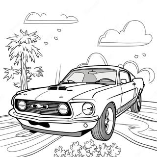 Pagina Da Colorare Mustang Gt Classico 76396-19271