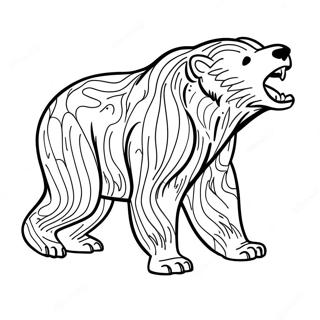 Pagina Da Colorare Orso Bruno Che Ruggisce 76732-19541